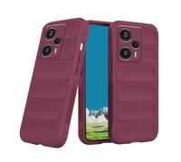 Wousunly Funda compatible con Poco F5 Magic Shield anticaídas, negro, suave al tacto Xiaomi Poco F5, funda de silicona a prueba de golpes (camelia)