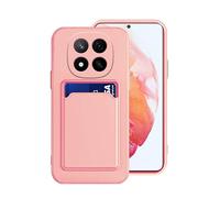 Wousunly Funda de silicona compatible con Redmi Note 14 Pro 5G, funda de teléfono para Xiaomi Redmi Note 14 Pro 5G con tarjetero, ultra delgada, suave, a prueba de golpes, protección completa con