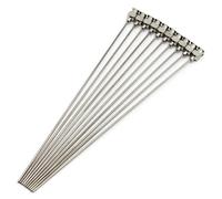 Wouueso 10 agujas dosificadoras, 6, punta roma de acero inoxidable, conector Luer, agujas romas de acero inoxidable, 18 g