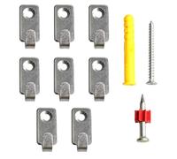 Wouueso 12 ganchos de pared, ganchos de acero inoxidable, resistentes ganchos de un solo agujero, mini ganchos en forma de J