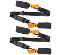 Wouueso 2 correas ajustables para bastones de esquí con almohadilla antideslizante, color naranja
