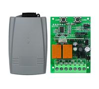 Wouueso Abridor de Puertas Corredizas de Garaje con WiFi, Interruptor Inteligente Tuya, Control Remoto Inalámbrico, Receptor de 12 V y 24 V, Código Variable.