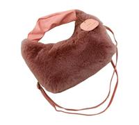 Wouueso Bolso bandolera de felpa de alta calidad para otoño e invierno, versátil y elegante, bolso de nicho peludo y de alta calidad E