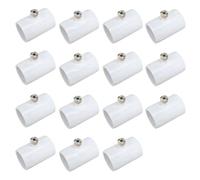 Wouueso Conector de Boquilla de Pulverización de PVC de 15 Piezas de 1/2 Pulgada con Boquilla de Nebulización de Latón para de Refrigeración Exterior