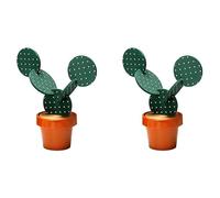 Wouueso Juego de Posavasos de Cactus para Bebidas de 12 Piezas, Divertidos Posavasos de Regalo de Cactus con Soporte para Maceta para Decoración de Bar en la Oficina en Casa