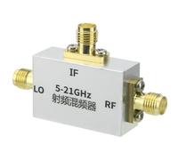 Wouueso Mezclador de Frecuencia de 5-21 GHz Convertidor de Frecuencia Ascendente y Descendente Mezclador de Banda C/X/KU Accesorio con Conector SMA-K
