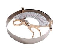 Wouueso Tapa de medición, regla, dispositivo de gorra, herramienta de medición de sombreros, micrómetro de diámetro interior, regla de sombrerería