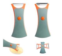 WOUYTPE 2 Piezas Pela Patatas Doble, Pelador Verduras, Pelador Multifuncional, Diseño dos en uno para Pelar Verduras y Frutas Como Pepinos, Patatas, Zanahorias, Boniatos, Manzanas y Peras