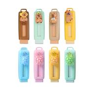 WOUYTPE 8 gomas de borrar retráctiles para niños, goma de borrar Capybara, para el aprendizaje diario y dibujar, borrar, regalos para niños, Navidad
