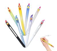 WOUYTPE 8 Piezas Bolígrafo Antiestrés, Bolígrafos de gel Pollito, Bolígrafos de Gel Pingüino, Adorables Diseños de Pollitos y Pingüinos, Apto para Múltiples Grupos de Edad, No Gotea Tinta