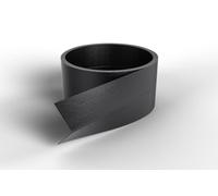 Wovar Perfil esquinero de plástico negro 1,5 x 1,5 x 260 cm - Por rollo