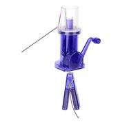 WOVEBIUS Máquina de tejer manual para nudos de botón de cola de pez, nudos en espiral, color azul, manivela manual