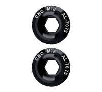 WOVEBIUS Paquete de 2 tornillos de manivela portátiles M18 desmontables reemplazables para bicicleta de montaña, accesorios de repuesto para Prowheel, color negro