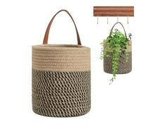 Woven Basket - Almacenamiento de pared | Wall Decorative Baskets | Cotton Rope Modern Storage Organize For Organizing | For Living Room Bedroom Bathroom Home Decor Office Apartment Toys Blankets