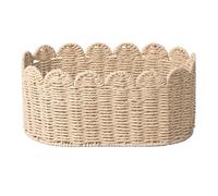 Woven Baskets for Storage - Cute Woven Rope Basket | Open Home Organizer for Bookshelf Corner Laundry Entryway Desktop Table Shelves Closet Kitchen Counter Offices Dresser Bedroom Sofa