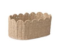 Woven Baskets for Storage, Rope Organizer Bin, Cute Open Basket, Soft-Sided Structure, Neutral Style, Lightweight Build, Clutter-Free Solution, Perfect for Bookshelf, Closet, Kitchen, Bedroom, Sofa