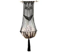 Woven Cat Bed, Macrame Pet Hammock, Boho Kitten Bed, Hanging Cat Bed, Space-Saving Cat Bed, Macrame Cat Swing, Pet Hammock for Living Room, Bohemian Pet Furniture, Cat Hammock for Balcony