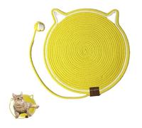 Woven Cat Pad, Scratching Pads for Indoor Cats, Four Seasons Universal Dog Sleeping Scratching Mat, Scratching Pads Cat, Cat Scratching Mat Cotton Rope Cat Scratching Pad (Yellow,50 * 50cm)