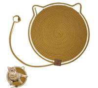 Woven Cat Pad, Scratching Pads for Indoor Cats, Four Seasons Universal Dog Sleeping Scratching Mat, Scratching Pads Cat, Cat Scratching Mat Cotton Rope Cat Scratching Pad (Brown,42 * 42cm)