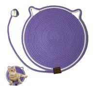 Woven Cat Pad, Scratching Pads for Indoor Cats, Four Seasons Universal Dog Sleeping Scratching Mat, Scratching Pads Cat, Cat Scratching Mat Cotton Rope Cat Scratching Pad (Purple,50 * 50cm)