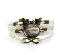 Woven Men,White Rope Beautiful Scenery Art,Time Gemstone Multi-Layer Hand-Woven Glass Combination Jewelry Ladies Fashion European and American Jewelry