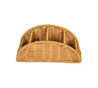 Woven Remote Control Holder, Imitation Rattan Organizer, 9.06x3.15 Inches Storage Basket Compartments, TV Box with Divider, Rustic Living Style with Charm, Accessories Home for Office Bedroom Usage