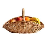 Woven Storage Holder - Handcrafted Decorative Organizer, Sturdy Serving Accessory, Rustic Food Display | Rectangular Display Basket, Stylish Household Item For Organizing Fresh Items Pantry Dining Roo