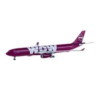 Wow Air A Escala 1 400 para A330-300 TF-Gay, Modelo De Avión Aleación Metal Simulación, Colección Juguetes Juego de Pasatiempos en Miniatura