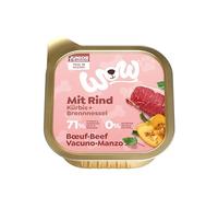Wow Alimento Húmedo para Perros | Varios Sabores | 11 x 150 Gr | (Vacuno con Calabaza Junior)