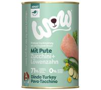 Wow Alimento Húmedo para Perros | Varios Sabores | 6 x 400 Gr | (Pavo con Calabacín)