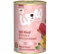 Wow Alimento Húmedo para Perros | Varios Sabores | 6 x 400 Gr | (Vacuno con Calabaza Junior)