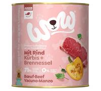 Wow Alimento Húmedo para Perros | Varios Sabores | 6 x 800 Gr | (Vacuno con Calabaza Junior)