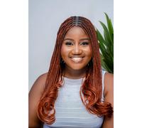 Wow Braids 18 """" Full 360 HD Lace transparente delantero Andn sin nudos Curl French Curl Wig con cabello para bebs y puntas rizadas - Camilas sint