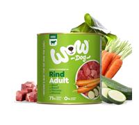 WOW Comida húmeda para perros con carne de vacuno, 6 x 800 g, sin cereales ni azúcar