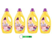 WOW Detersivo Liquido Per Bucato - Detergente líquido para la colada, aroma a flor de loto, 28 lavados, 1850 ml, incluye llavero Beni Culinari