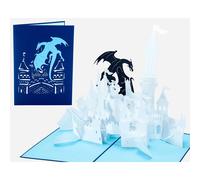 WOW Dragon Castle - Tarjeta de felicitaci n emergente 3D para todas las ocasiones Cumplea os Amor Felicitaciones Buena suerte Aniversario Que te