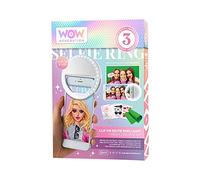 WOW Generation Aro de Luz para Selfie con Complementos - 3 Niveles de Luz, Micro USB, Accesorios Incluidos, Ideal para Creadores de Contenido y Regalo para Niños