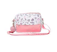 WOW GENERATION - Bolso con Correa Ajustable, Diseño Moderno con Efectos Metálicos, Pompón Decorativo, Amplio Espacio de Almacenamiento con Cremallera, Ideal para Regalar