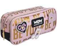 WOW GENERATION Estuche con Parches Intercambiables - Diseño Moderno, Incluye Segundo Neceser, Personalizable, Ideal para Niños y Accesorios de Escritura