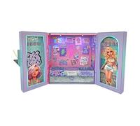 WOW GENERATION Joyero Infantil con Luces LED - Organizador de Bisutería con Compartimentos, Colgadores y Base de Felpa - Diseño Moderno y Colorido para Niñas