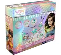WOW GENERATION Kit Crea Tus Collares - Completo con Moldes, Purpurina y Accesorios, Ideal para Regalar