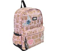 WOW GENERATION Mochila 40cm con Parches Intercambiables - Diseño Moderno y Personalizable, Ideal para Regalar