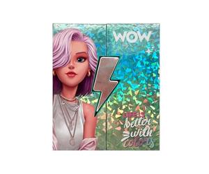 WOW Generation - Paleta Cosmética Rayo, 10 Sombras, 3 Coloretes y 3 Highlighters, Diseño Único, Colores Vibrantes y Neutros para Maquillaje Divertido y Creativo para Niñas, Ideal para Regalar