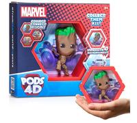 Wow! PODS 4D Marvel Groot | Figura Coleccionable conectable Que explota de su Mundo en el tuyo | Exhibición de Pared o Estante | Juguetes y Regalos Marvel | Serie 1 n.º 409