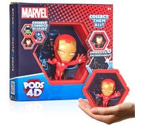 Wow! PODS - 4D Marvel Ironman, Figura Coleccionable única conectable Que explota de su Mundo en el tuyo, exhibición de Pared o Estante, Juguetes y Regalos de Marvel, Serie 1 n.º 408