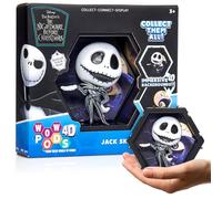 WOW! PODS Figura coleccionable de Jack Skellington en 4D de Disney. Figura de cabeza de bolilla única conectable que estalla de su mundo en el tuyo | Exhibición de pared o estante | Juguetes y regalos