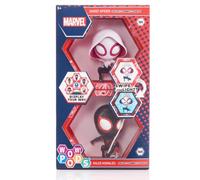 WOW! PODS Spiderman Twin Pack - Figuras iluminadas con cabeza de bola | Marvel Miles Morales y Spider Gwen, 4 pulgadas