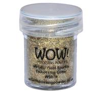 WOW! Polvo para Repujado, 15 ml, Brillo Dorado metálico