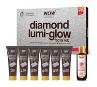 WOW Skin Science Kit facial de diamante para piel pulida, fabricado con naturales activados, facial como salón en casa, para piel radiante, 85 ml