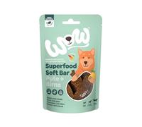Wow Snacks Blandos para Perros | Varios Sabores | 6 x 150 Gr | (Pavo con Pera)